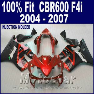 Pièces de moto d'injection pour HONDA CBR 600 F4i carénages 2004 2005 2006 2007 OEM cbr600 f4i 04 05 06 07 kit de carénages HJSE