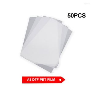 Kits de recarga de tinta 50 piezas A3 DTF PET Film para transferencia de impresora Impresión de camisetas y TransferInk Roge22
