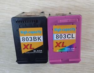 Kits de recharge d'encre, Version mise à jour, cartouche rechargeable vide pour imprimante à café 803BK et 803 tricolore