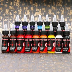 ENKS 1PCS 30 ml / bouteille Tatouage professionnel Inks Inks Half Half Permanent Paints Supplies for Beauty Makeup Corps Art Tattoo Tatoo