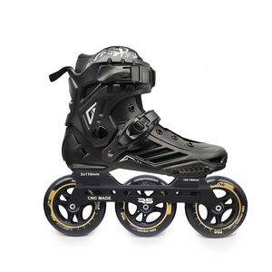 Inline Roller Skates Premium Adults Shoes with R5 3X110mm Tire Student Boys Girls Street Road Skating Patines White Black 110mm 230512