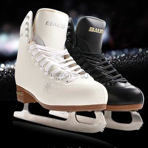 Patins à roulettes en ligne hiver adulte en cuir véritable professionnel thermique chaud épaissir patins à glace chaussures avec lame de glace imperméable confortable HKD230720
