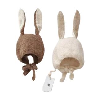 INS bébé filles garçons oreilles de lapin chapeaux infantile enfants en peluche longue oreille de lapin tricoté bonnet enfants casquette de fête de pâques A9377