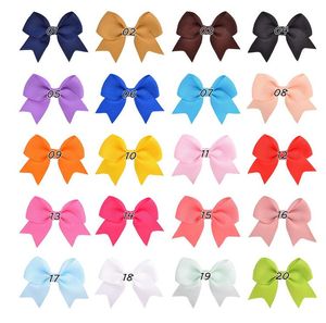 Ins Hot Baby Nœuds en ruban gros-grain solide avec clips Nœuds pour cheveux fille Boutique Pinces à cheveux Pinces à nœud papillon faites à la main Accessoires pour cheveux pour bébés enfants