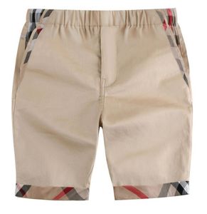 Pantalones cortos para niños INS, ropa para niños, pantalones medianos, diseño de color sólido, pantalones Cargo de verano para niños 100% algodón