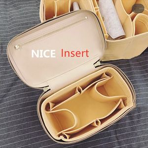 Organisateur de sacs d'insert pour Vanity Pm Nice BB Nano Mini Mini Fomens Luxury Cosmetic Case Inner Paysoke Up Sacs Louleur Shaper 240412