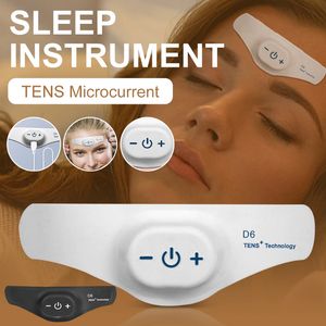 Instrumento masajeador de cabeza para dormir para insomnio, Gel de terapia TENS de microcorriente para la regulación del reloj biológico de la migraña de la depresión