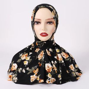 Instant Jersey Hijab Undercap Hijabs para mujer musulmana gorro Hijab cubierta completa cierre a presión envolturas para la cabeza bufanda Islam turbante