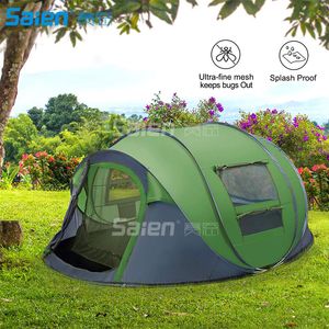 Instant Pop Up Tent 3-persona Camping Camping Camping con para al aire libre Senderismo Pesca Viajes Parque de playa, Ligero,