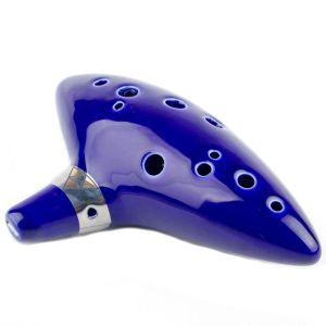 Instrumento de 12 agujeros Cerámica de horno Alto C Legend Instrumento musical clásico Cerámica Ocarina de Zelda Ocarina Flauta