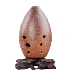 Instrument à la main Polied Fired Ceramic Xun 8 trous Ocarina Antique Clay Xun Musical Instrument pour enfants débutant