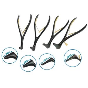 Instruments 14 cm/15.2 cm miroir nasal médical dilatateur de canal auditif extenseur Nasal pince à spéculum Nasal pince nasale poignée noire