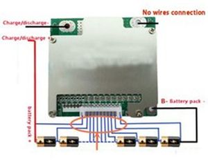 Circuits intégrés 14S 30A bms nouveau Li-ion 48V PCM avec balance pour voiture vélo électrique