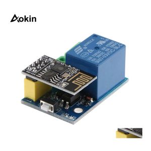 Circuits intégrés Esp8266 Esp01S 5V Wifi Relay Mode Choses Smart Home Télécommande Commutateur Pour Arduino Téléphone App Sans Fil Drop De Dht3X