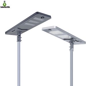 Lampadaire solaire Led intégré 20W/30W/40W/50W/60W/80/100W/120W étanche capteur de mouvement PIR éclairage routier éclairage extérieur