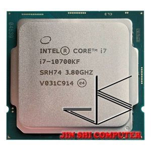 Intel Core i710700KF i7 10700KF 38 GHzProcesseur d'unité centrale à huit cœurs 16 fils L22M L316M 125W LGA 1200 240219