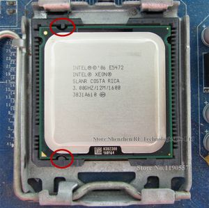 Le processeur Intel Xeon E5472 3,0 GHz 12 Mo 1600 Mhz Quad Core fonctionne sur la carte mère LGA775, pas besoin d'adaptateur.