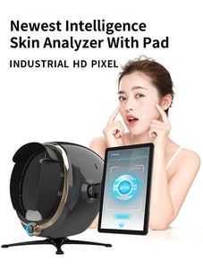 Intelligence Skin Analyzer Skin Diagnostic System Scanner Machine 3D HD Digital Magic Mirror Face Skin Analysis Detector con Pad para Salon Spa Home