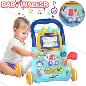 Intelligence toys Baby Drag Walker with Wheel Kawaii Elephant Musical Toy Push Walking for Toddler Multifunction Activities 0 12 Months 231123