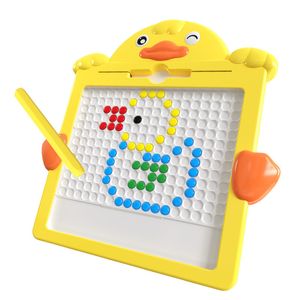 Intelligence toys DIY Children's Magnetic Drawing Board Toys Colorful Magnetic Beads Fine Motor Training Writing Board Games Early Childhood Education Toys 230619