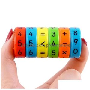 Juguetes de inteligencia Números de rompecabezas magnéticos Cilindro de aprendizaje de matemáticas Cubo digital Juguete para niños Regalos para niños Entrega de entrega Educación Dhv31