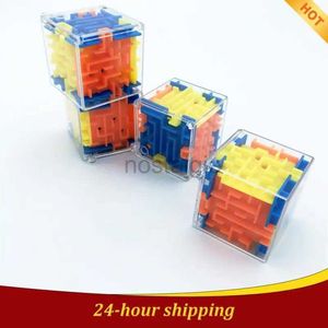 Jouets d'intelligence labyrinthe Puzzle Transparent à Six faces vitesse boule roulante Cubes jouets pour enfants anti-Stress 24327