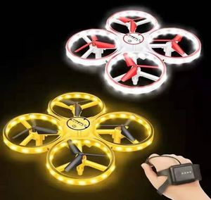 Inducción interactiva juguetes de drones quadcopter LED LED RC UAV Aircraft reloj inteligente Control remoto OVNO Drone Children Flying Gift 12 LL
