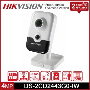 Interphone HIKVISION DS2CD2443G0IW 4MP IR CAME CUBE CUBE FIXE CAME POE H.265 + SD SLOT SLOT IR 10M MINI MINI WIFI IP CAMER