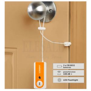 Intercom Security Portable Travel Door Alarm Entry Defense Intruder Alarm 100dB Lampe de poche pour hôtel pour appartement à domicile