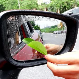 Interior Decorations 2PCS Cars Rearview Mirror Window Protective Film Car Accessories Antifog Membrane Waterproof Rainproof Auto