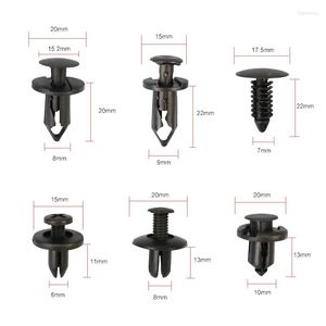 Decoraciones interiores 6 Tamaño 190 Unids Universal Auto Sujetador Push Pin Rivet Trim Clips Vehículo Car Door Panel Fender Liner Bling Accesorios