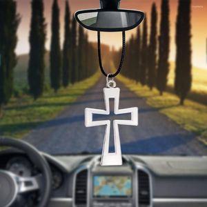 Decoraciones interiores Accesorios para automóviles Regalos Decoración colgante para automóvil Jesús Crucifijo Cruz Automóviles cristianos Espejo retrovisor colgante