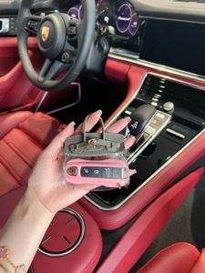 Bolsa de llaves de coche para mujer de celebridades de Internet, bonita y exquisita funda de transporte pequeña adecuada para BMW Mercedes Benz Audi Porsche Road