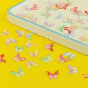 Internet Crystal Glitter Gradient Gradient Butterfly Nail Résine ACCESSOIRES DIY MATÉRICES MAIN MAIN ACCESSOIRES DE NOI