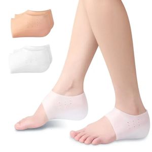 Hauteur Invisible augmenter 2545 CM chaussettes en Silicone coussinets de talon en Gel soutien de la voûte plantaire orthopédique coussin semelles coussin de Massage des pieds 240108