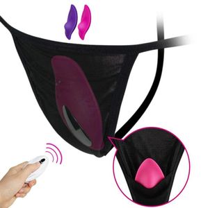 Invisible inalámbrico control remoto panty consolador vibrador usable estimulador del clítoris bragas desgaste huevo juguete para mujeres pareja Q06021577805