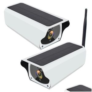 Caméras IP 2Mp 1080P Wifi Réseau d'énergie solaire Caméra de sécurité CCTV 64 Go Carte TF H.264 Livraison directe Surveillance Vidéo Dhq0T