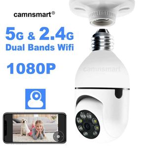 Cámaras IP 5G Yiiot Wifi Cámara de bombilla inalámbrica interior para el hogar Use de Video Video Videceding de 1080p Protección de seguridad Visión nocturna Colorida 24413