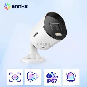 Caméras IP Annke 4MP Ace Vision nocturne en pleine couleur Poe Caméra IP H.265 + Caméra de surveillance vidéo 100 pieds de sécurité légère chaude CCTV CAME D240510