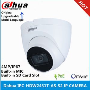 Caméras IP Dahua Version internationale IPC-HDW2431T-AS-S2 IPC-HDW2441T-S 4MP POE MiC intégré Fente pour carte SD Caméra IR 30M Starlight 230706