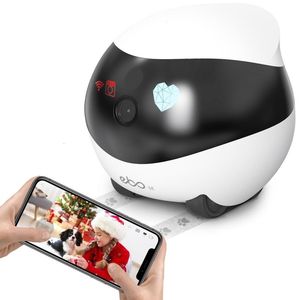 Caméras IP Enabot Pet Caméra Sécurité À Domicile Mobile Intérieur WiFi Cam 2 Voies Parler Vision Nocturne 1080P Vidéo Auto Charge Robot 230830