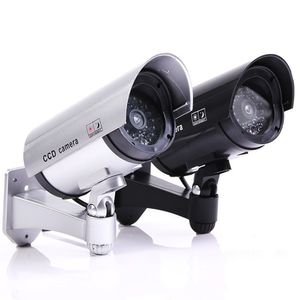 Caméras IP Fake Camera Outdoor Dummy Simulation Indoor Bullet Led Light Monitor Extérieur Dissuasion CCTV Simulé Surveillance 230712