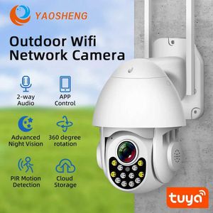 Cámaras IP HD Camera IP Tuya Wifi PTZ Cámara al aire libre 2MP Video Vigilancia Cámara de seguridad Secundar Auto Video Audio Wireless 1080p CCTV 240413