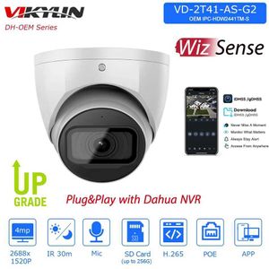 Caméras IP Vikylin Dahua 4MP WizSense IP Camera OEM de IPC-HDW2441TM-S Starlight Membin Mic SD Card Slot Security Surveillance Cameras 24413