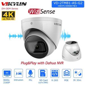 IP CAMERA VIKYLIN DAHUA OEM 8MP WIZSENSE IP CAMERIE IPC-HDW2841TM-S MIC SD SLOT SLOT VIDEO Sécurité de sécurité Caméra réseau 240413