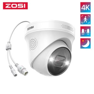 Caméras IP Zosi 4K PoE Caméra H.265 + 8MP 5MP HDR Add-on AI Détection humaine 100ft Vision nocturne IP66 Surveillance vidéo extérieure 230922
