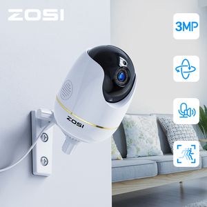 Caméras IP Zosi Dome Camera 3MP HD Pan / Tilt / Zoom Système de surveillance de sécurité sans fil Wifi Audio bidirectionnel Baby / Nounou / Moniteur pour animaux de compagnie 230922