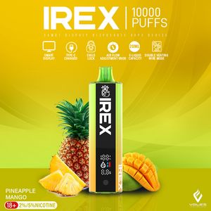 Stylo vape jetable Irex 10000 bouffées Cigarette électronique 20 ml E-liquide 2% 5% Nicotine ShiSha narguilé