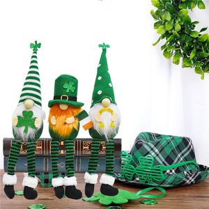 Irish Days Party Decor St. Patrick's Day Doll Poupées sans visage pour personnes âgées Green Clover Saint Patricks Gifts