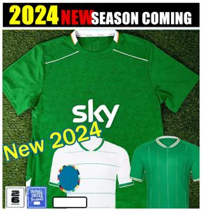 Irhireland Soccer Jersey 2024 Kit Kit Robinson Obafemi Home Away Away 24/25 National Qualifier Classy Special 2025 Football Shirt Green White Ferguson Browne Brady